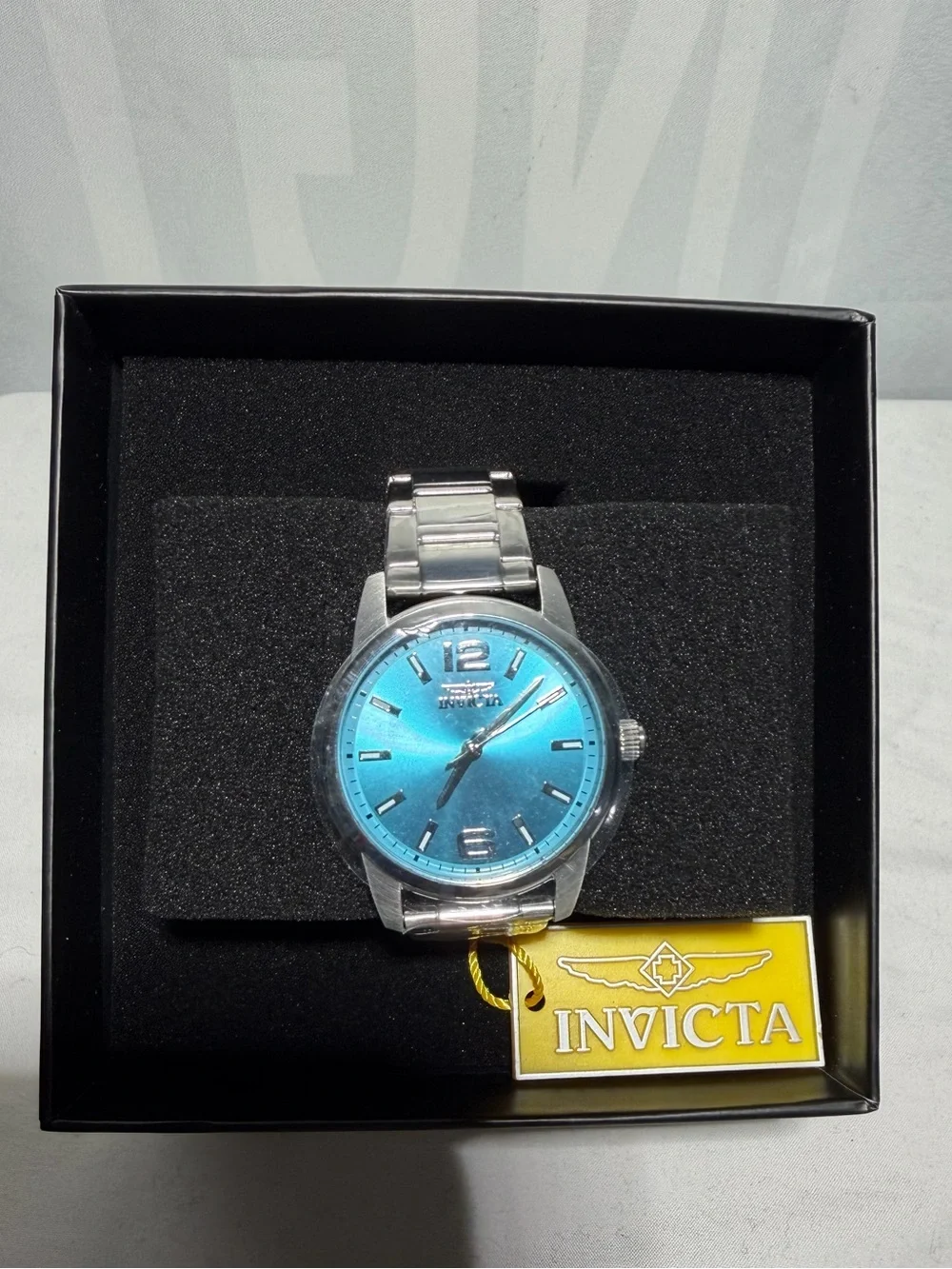 Invicta Stainless Steel Watch with Teal Dial